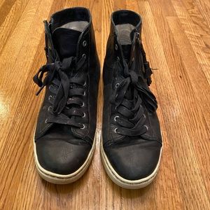 UGG high top sneaker meant to have “worn look”